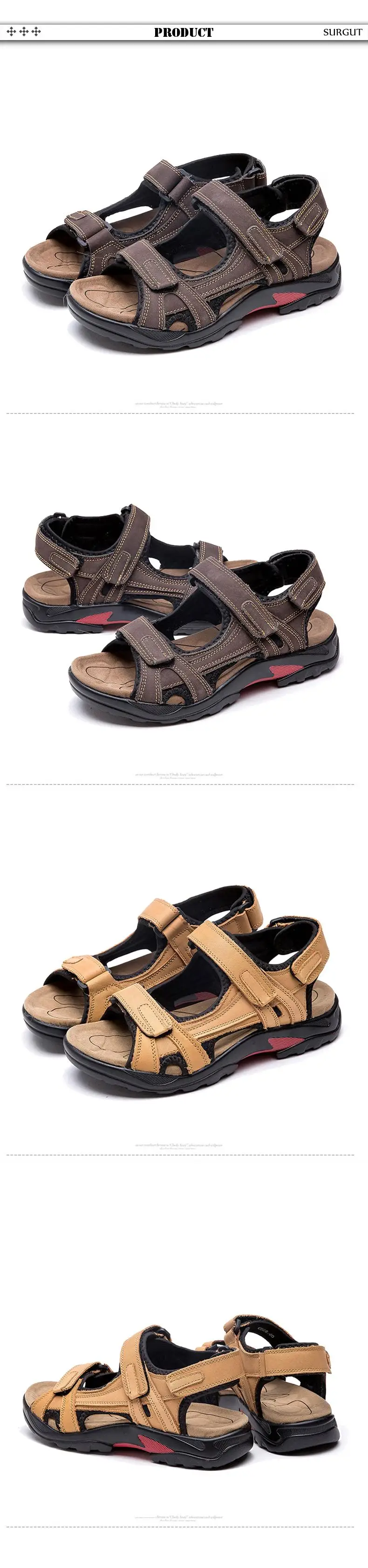 SURGUT Brand Men Summer Fashion Sandals Beach Shoes Genuine Leather Comfortable Casual Shoes Men Roman Style Big Size 38-48 Hf4c532c8fd334b56a9b968f1de2c6888n - SURGUT Brand Men Summer Fashion Sandals Beach Shoes Genuine Leather Comfortable Casual Shoes Men Roman Style Big Size 38-48