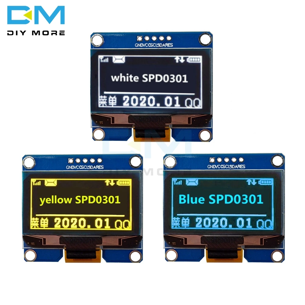 IPS 1.54 inch 5Pin OLED Screen Display Module White Blue Yellow 128x64 SPI Interface SPD0301 Driver IC Adapter Board for arduino
IPS 1.54 inch 5Pin OLED Screen Display Module White Blue Yellow 128x64 SPI Interface SPD0301 Driver IC Adapter Board for arduino