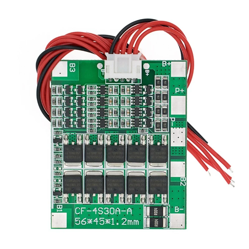 BEST4S 30A 14.8V Li-Ion Lithium 18650 Battery BMS PCB Protection Board Balance Integrated Circuits with Cable
BEST4S 30A 14.8V Li-Ion Lithium 18650 Battery BMS PCB Protection Board Balance Integrated Circuits with Cable