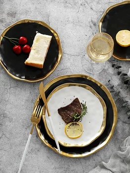 Ceramic plate net red irregular cute household personality creative Phnom Penh tableware plates bone china dinnerware sets
Ceramic plate net red irregular cute household personality creative Phnom Penh tableware plates bone china dinnerware sets