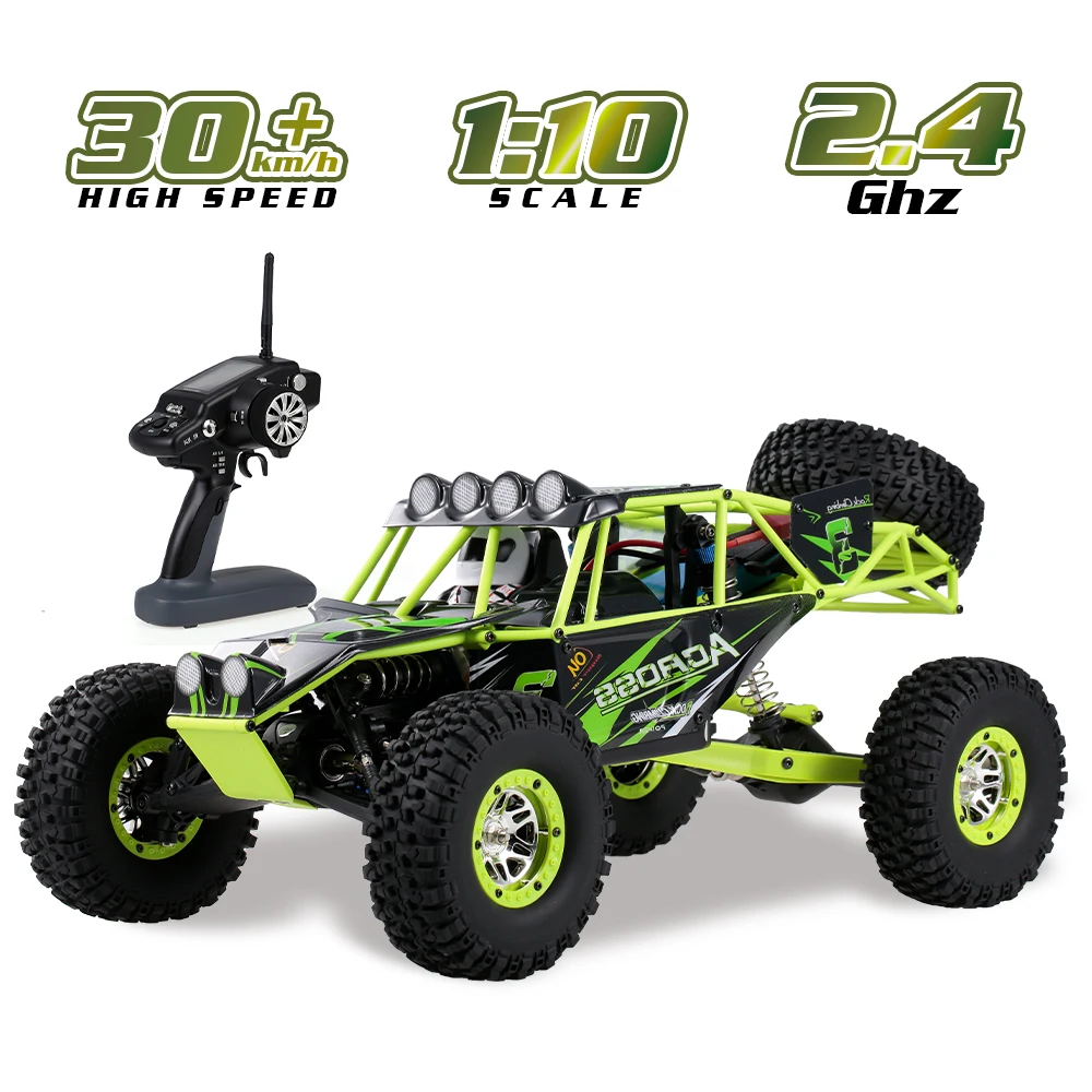 Wltoys 1/10 RC Car 2.4G 4WD Off Road Car 30km/h High Speed Radio Remote Control Car Rock Crawler Cross-country RC Toys