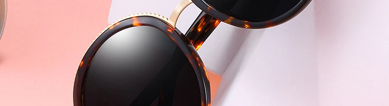 Women Sunglasses Frame Glasses Polariod Lens UV400 Polarized Sunglasses Women Fashion Round Frame Eyewear Glasses (3)