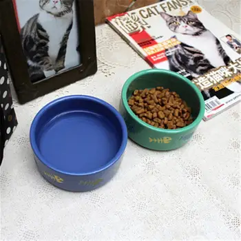 Ceramic Pet Bowl Kitten Puppy Feeding Food Bowls Fish Bone Print Cat Dog Feeder Dish Pet Drinking Water Dishes Dogs Foods Pot 
Ceramic Pet Bowl Kitten Puppy Feeding Food Bowls Fish Bone Print Cat Dog Feeder Dish Pet Drinking Water Dishes Dogs Foods Pot