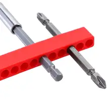 Head Storage-Case Shank-Bit-Holder Injection-Screwdriver Multi-Holes Plastic And Soft Head Storage-Case Shank-Bit-Holder Injection-Screwdriver Multi-Holes Plastic And Soft