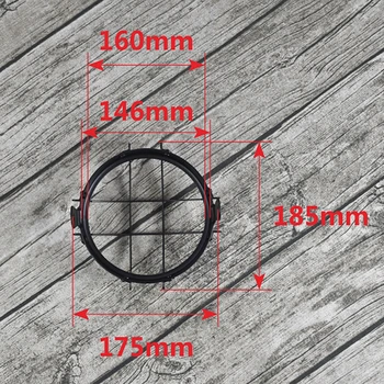 5.75 Inch Black CNC Aluminum Motorcycle Headlight Grill Cover
5.75 Inch Black CNC Aluminum Motorcycle Headlight Grill Cover