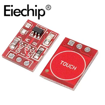 

10pcs/lot TTP223 Touch Button Switch Capacitive Sensor Module Self-Locking/No-Locking single channel TTP223-BA6 for arduino