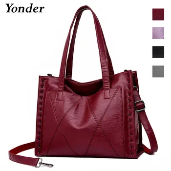 Yonder brand women genuine leather bag female shoulder bag with large capacity ladies handbag high quality sheepskin Tote bags
Yonder brand women genuine leather bag female shoulder bag with large capacity ladies handbag high quality sheepskin Tote bags
