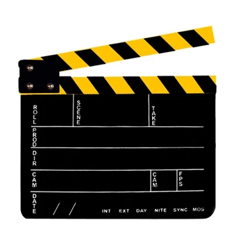 Hot Video Recording Accessories Film Scene Clapboard Movie Film Cut Board Erase Acrylic Director TV Cut Movie Action Clapper Boa
Hot Video Recording Accessories Film Scene Clapboard Movie Film Cut Board Erase Acrylic Director TV Cut Movie Action Clapper Boa