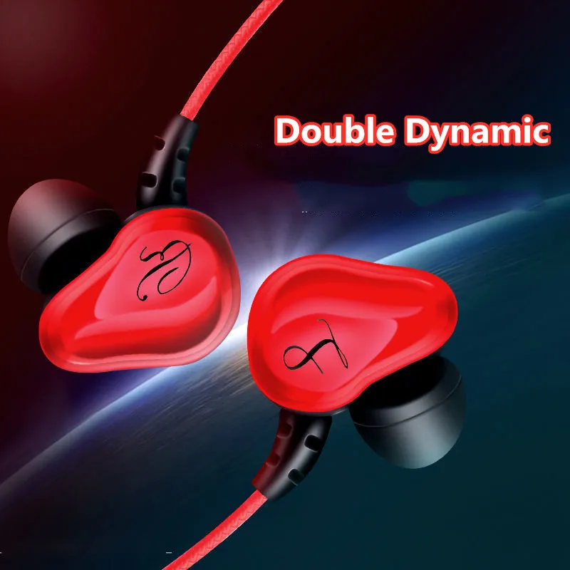 In-ear 3.5mm Jack Earphone for Smartphone Universal Sport Music Double Dynamic Hadphones Wired Control with Mic Headset
In-ear 3.5mm Jack Earphone for Smartphone Universal Sport Music Double Dynamic Hadphones Wired Control with Mic Headset