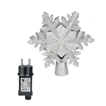 3D Glitter LED Christmas Tree Topper Rotating Snowflake Projector for Xmas Tree
3D Glitter LED Christmas Tree Topper Rotating Snowflake Projector for Xmas Tree