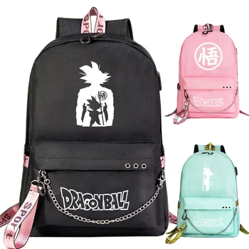 New Cartoon Dragonball Goku Prints Boys Girls Kids School bag Women USB Chain Backpack Canvas Men Bagpack Packsack Bookbag
New Cartoon Dragonball Goku Prints Boys Girls Kids School bag Women USB Chain Backpack Canvas Men Bagpack Packsack Bookbag