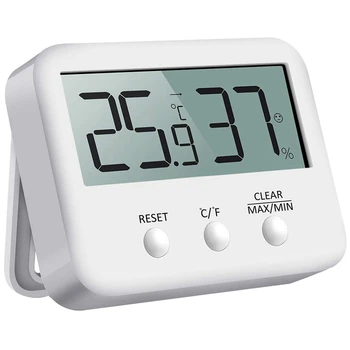 Digital Hygrometer, Indoor Weather Thermometer Hygrometer Gauge, ℃/℉ Switch, Lcd Screen, Min/Max Records, For Warehouse, Home, O
Digital Hygrometer, Indoor Weather Thermometer Hygrometer Gauge, ℃/℉ Switch, Lcd Screen, Min/Max Records, For Warehouse, Home, O