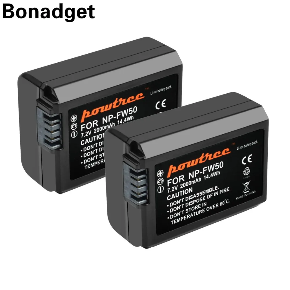 Bonadget For Sony 2PCS 7.2V 2000mAh NP-FW50 NPFW50 NP FW50 Digital Camera Battery ForNEX-3 NEX-3N NEX-5 NEX-5N NEX-5R NEX-5
Bonadget For Sony 2PCS 7.2V 2000mAh NP-FW50 NPFW50 NP FW50 Digital Camera Battery ForNEX-3 NEX-3N NEX-5 NEX-5N NEX-5R NEX-5