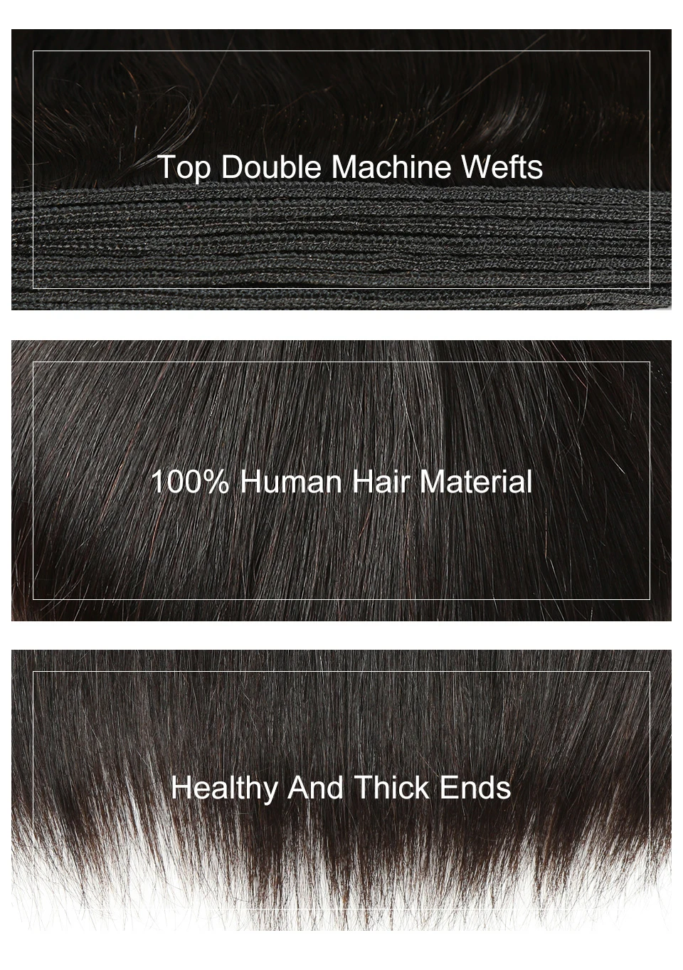 Brazilian Hair Bundles 4 Bundles Straight Human Hair Bundles Human Hair Wefts 4 Bundles Double wefts (5)