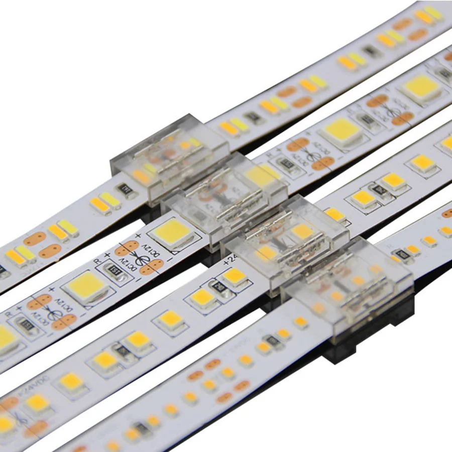 10pcs LED Strip Connector 2 Pin Strip Wire Quick Connector for RGB COB SMD LED Strip No Welding Transparent Connection Terminals
10pcs LED Strip Connector 2 Pin Strip Wire Quick Connector for RGB COB SMD LED Strip No Welding Transparent Connection Terminals