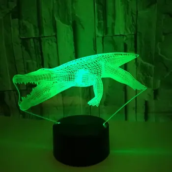 Crocodile Model 3d Led Night Light Touch USB 7 Color Change Bulbing Usb Night Light Baby Christmas Atmosphere Mood Table Lamp
Crocodile Model 3d Led Night Light Touch USB 7 Color Change Bulbing Usb Night Light Baby Christmas Atmosphere Mood Table Lamp
