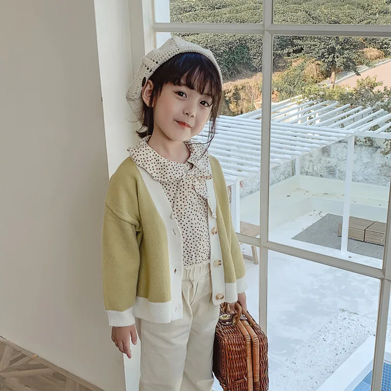 Girl'S Cardigan Sweater 2019 Autumn Clothing New Style Solid Color Sweater Children Korean-style Western Style Childrenswear
Girl'S Cardigan Sweater 2019 Autumn Clothing New Style Solid Color Sweater Children Korean-style Western Style Childrenswear