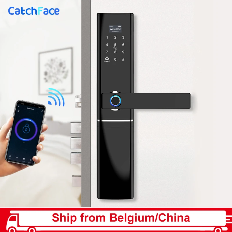 Wifi Biometric Fingerprint Smart Door lock Tuya APP Code Card Key Intelligent Electronic Lock with Doorbell Ship From Beligum
Wifi Biometric Fingerprint Smart Door lock Tuya APP Code Card Key Intelligent Electronic Lock with Doorbell Ship From Beligum