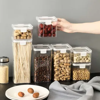 Transparet Sealed Cans Kitchen Sugar Container Food Storage Containers Organizer Square Snacks Dried Fruit Preservation Boxes
Transparet Sealed Cans Kitchen Sugar Container Food Storage Containers Organizer Square Snacks Dried Fruit Preservation Boxes