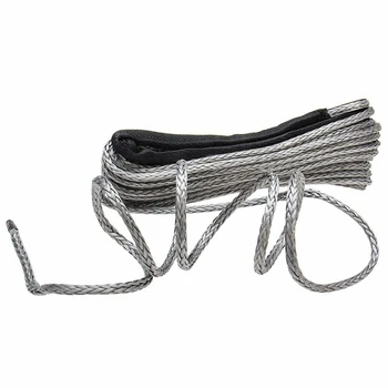 1/4 Inch x 50 Inch synthetic Winch Rope Line Cable 8200 Lb Capacity for ATV UTV with Sheath Off-Road 
1/4 Inch x 50 Inch synthetic Winch Rope Line Cable 8200 Lb Capacity for ATV UTV with Sheath Off-Road