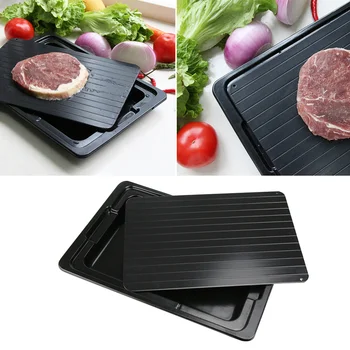 1PC Aluminum Quick Thawing Plate Fast Defrosting Tray Food Meat Fruit Quick Defrosting Plate with Water Box - 29.5x20.5x0.3cm (B
1PC Aluminum Quick Thawing Plate Fast Defrosting Tray Food Meat Fruit Quick Defrosting Plate with Water Box - 29.5x20.5x0.3cm (B