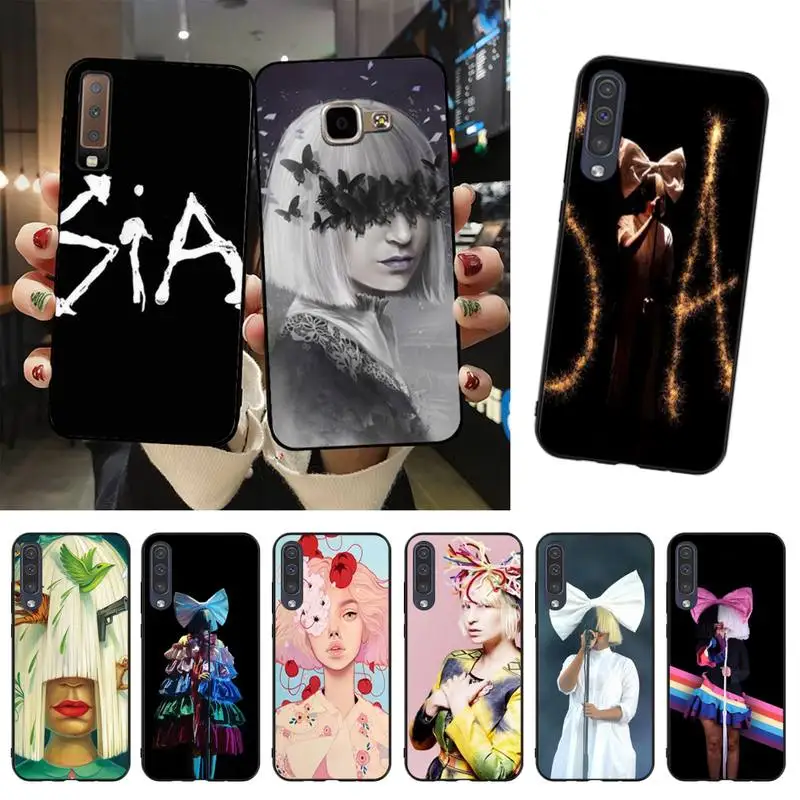 MaiYaCa Sia Kate Isobelle Furler черный чехол для телефона Samsung A51 A71 A40 A50 A70 A10 A20 A30 A6 A7 A8 A9 |