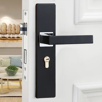 Aluminum Alloy Door Locks Continental Bedroom Minimalist Interior Door Handle Lock Cylinder Security Mute Door Lock Household
Aluminum Alloy Door Locks Continental Bedroom Minimalist Interior Door Handle Lock Cylinder Security Mute Door Lock Household