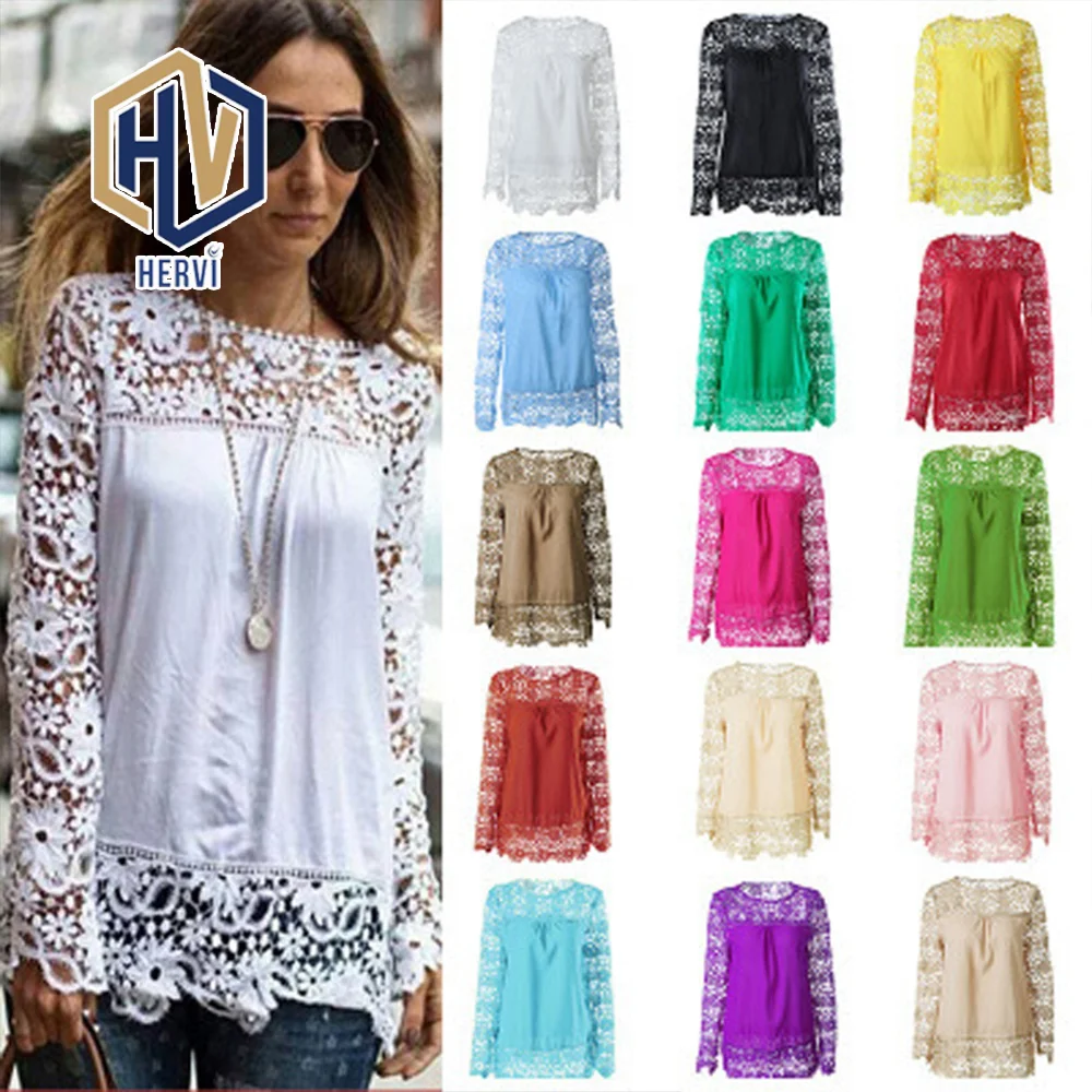 7XL Plus Size Tops Spring Summer White Blouses Women Shirts Lace Blouse Chiffon Patchwork Loose Shirt Camisa Blusas Feminina -8
7XL Plus Size Tops Spring Summer White Blouses Women Shirts Lace Blouse Chiffon Patchwork Loose Shirt Camisa Blusas Feminina -8