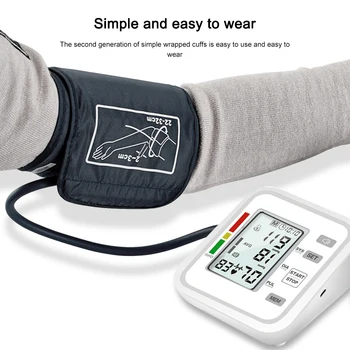 Arm Blood Pressure Monitor Digital Voice Broadcast Heart Rate Pulse Rate IHB Arrhythmia Detection Sphygmomanometers With Case
Arm Blood Pressure Monitor Digital Voice Broadcast Heart Rate Pulse Rate IHB Arrhythmia Detection Sphygmomanometers With Case