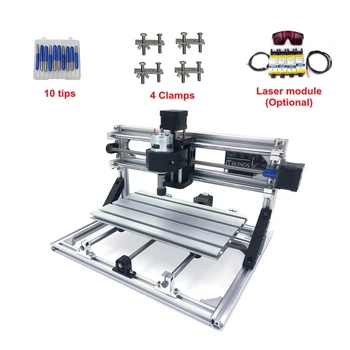 DIY 1610 Mini CNC Router 500mw 2500mw laser 3 axis PCB Milling Machine with GRBL Control Wood Carving
DIY 1610 Mini CNC Router 500mw 2500mw laser 3 axis PCB Milling Machine with GRBL Control Wood Carving
