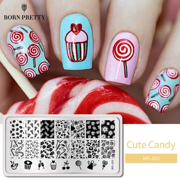 BORN PRETTY Cute Candy Nail Art Stamp Plate Image Stamping Plates Nail Stencil Template Stamp Tools BP-L023 12.5 x 6.5cm
BORN PRETTY Cute Candy Nail Art Stamp Plate Image Stamping Plates Nail Stencil Template Stamp Tools BP-L023 12.5 x 6.5cm