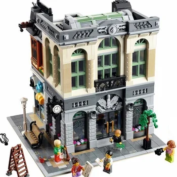 15001 Brick Bank Creator Series City Street Model 2413Pcs Building Blocks Bricks Toys lepining 10251 Gift For Children
15001 Brick Bank Creator Series City Street Model 2413Pcs Building Blocks Bricks Toys lepining 10251 Gift For Children