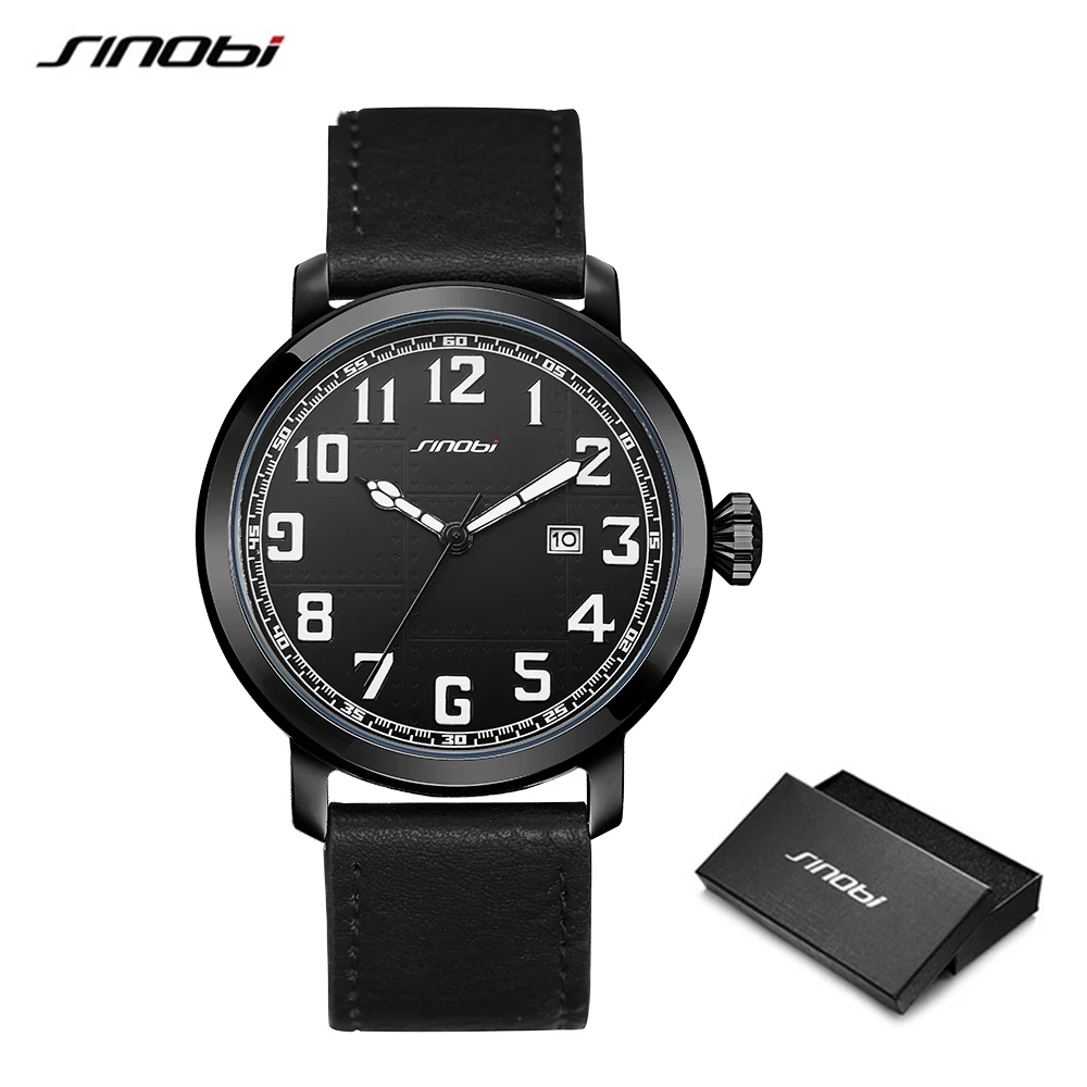 SINOBI Sport Leather Strap Roman Mens Watches Top Brand Luxury Waterproof Geneva Watch Men Quartz Watch Casual Relogio Masculino
SINOBI Sport Leather Strap Roman Mens Watches Top Brand Luxury Waterproof Geneva Watch Men Quartz Watch Casual Relogio Masculino