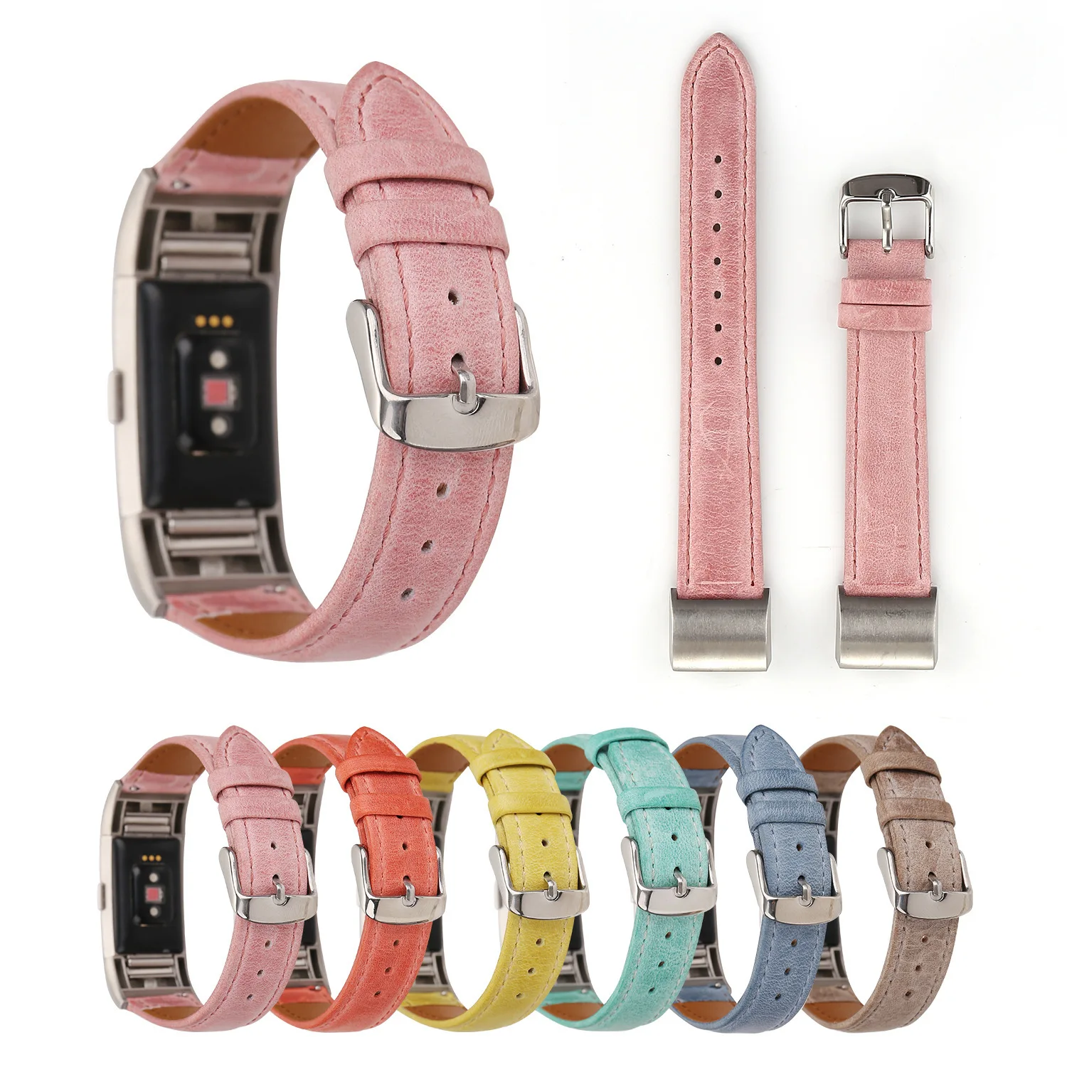 2018 New Cross-Border for charge 2 Solid Color Leather Strap for fitbit Smart Watch Leather Strap
2018 New Cross-Border for charge 2 Solid Color Leather Strap for fitbit Smart Watch Leather Strap