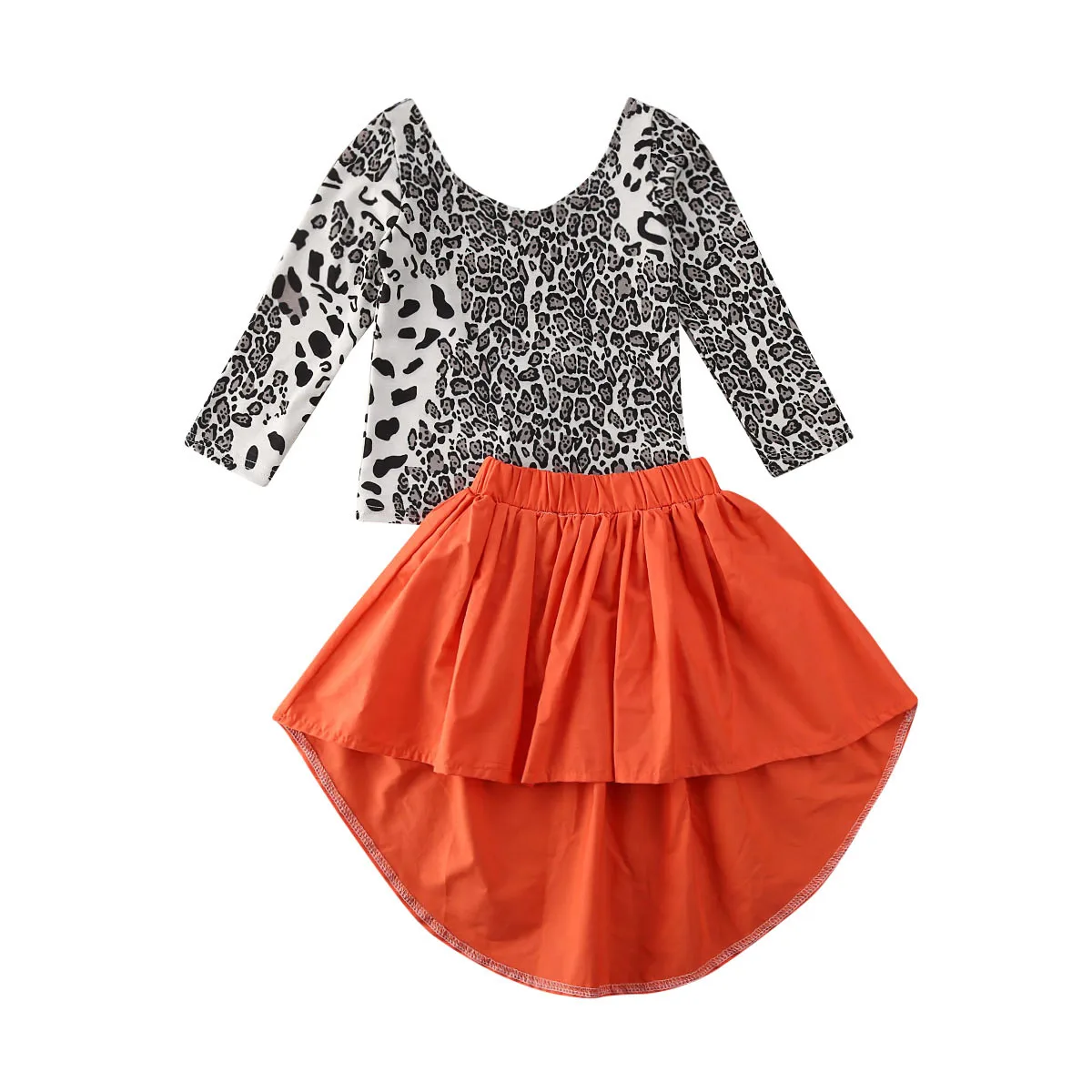 Autumn Toddler Kid Baby Girl Clothes Sets Leopard Print Pullover Top T-shirt+Irregular Ruffles Skirts Outfit
Autumn Toddler Kid Baby Girl Clothes Sets Leopard Print Pullover Top T-shirt+Irregular Ruffles Skirts Outfit