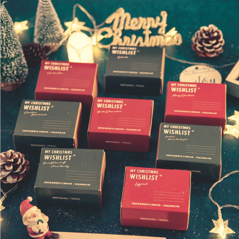 6 шт. ручной резиновый Набор уплотнений my Christmas wish series креативные DIY украшения