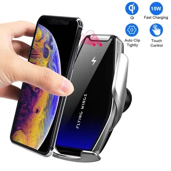 15W Wireless Car Charger Qi Fast Charging Automatic Clamping Phone Holder For Samsung S10/S9/S8 For iPhone 11/XS/XR/X 
15W Wireless Car Charger Qi Fast Charging Automatic Clamping Phone Holder For Samsung S10/S9/S8 For iPhone 11/XS/XR/X