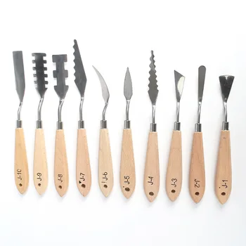 1PC Professional Painting Stainless Steel Palette Knife Oil Paint Spatula 10 Sizes Palette Tool Mixing Scraper Art Tool
1PC Professional Painting Stainless Steel Palette Knife Oil Paint Spatula 10 Sizes Palette Tool Mixing Scraper Art Tool