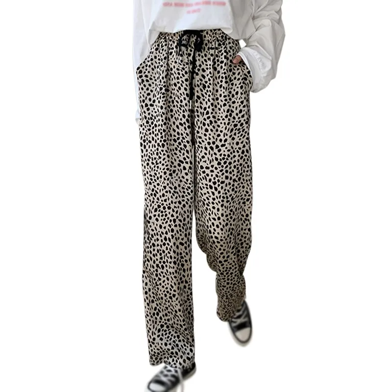 Women's Chic Loose Casual Long Pants Straight Leg trousers 2020 Women's Leopard Print High Waist Wide Leg Pants
Women's Chic Loose Casual Long Pants Straight Leg trousers 2020 Women's Leopard Print High Waist Wide Leg Pants