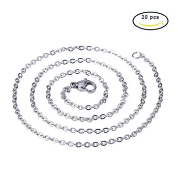 20 Strands 304 Stainless Steel Cross Chains Necklace Making with Lobster Clasps
20 Strands 304 Stainless Steel Cross Chains Necklace Making with Lobster Clasps