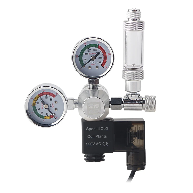 ZRDR Aquarium CO2 Regulator Magnetic Solenoid Check Valve Aquarium Bubble Counter Fish Tank Tool Pressure reducing valve
ZRDR Aquarium CO2 Regulator Magnetic Solenoid Check Valve Aquarium Bubble Counter Fish Tank Tool Pressure reducing valve