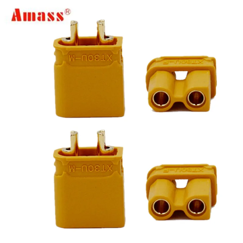 10 шт. Amass XT30U Штекерный разъем обновленный XT30 для RC FPV Lipo Battery Quadcopter (5 пар) скидка