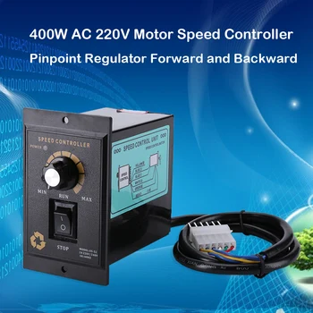 Motor speed controller 400W AC 220V Motor Speed Controller Pinpoint Regulator Controller Forward and Backward
Motor speed controller 400W AC 220V Motor Speed Controller Pinpoint Regulator Controller Forward and Backward