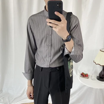 Mens White Dress Shirts Full Sleeve Shirt For Mens Workwear Office Summer Elegant Striped Korean Fashion Clothing For Young Men
Mens White Dress Shirts Full Sleeve Shirt For Mens Workwear Office Summer Elegant Striped Korean Fashion Clothing For Young Men