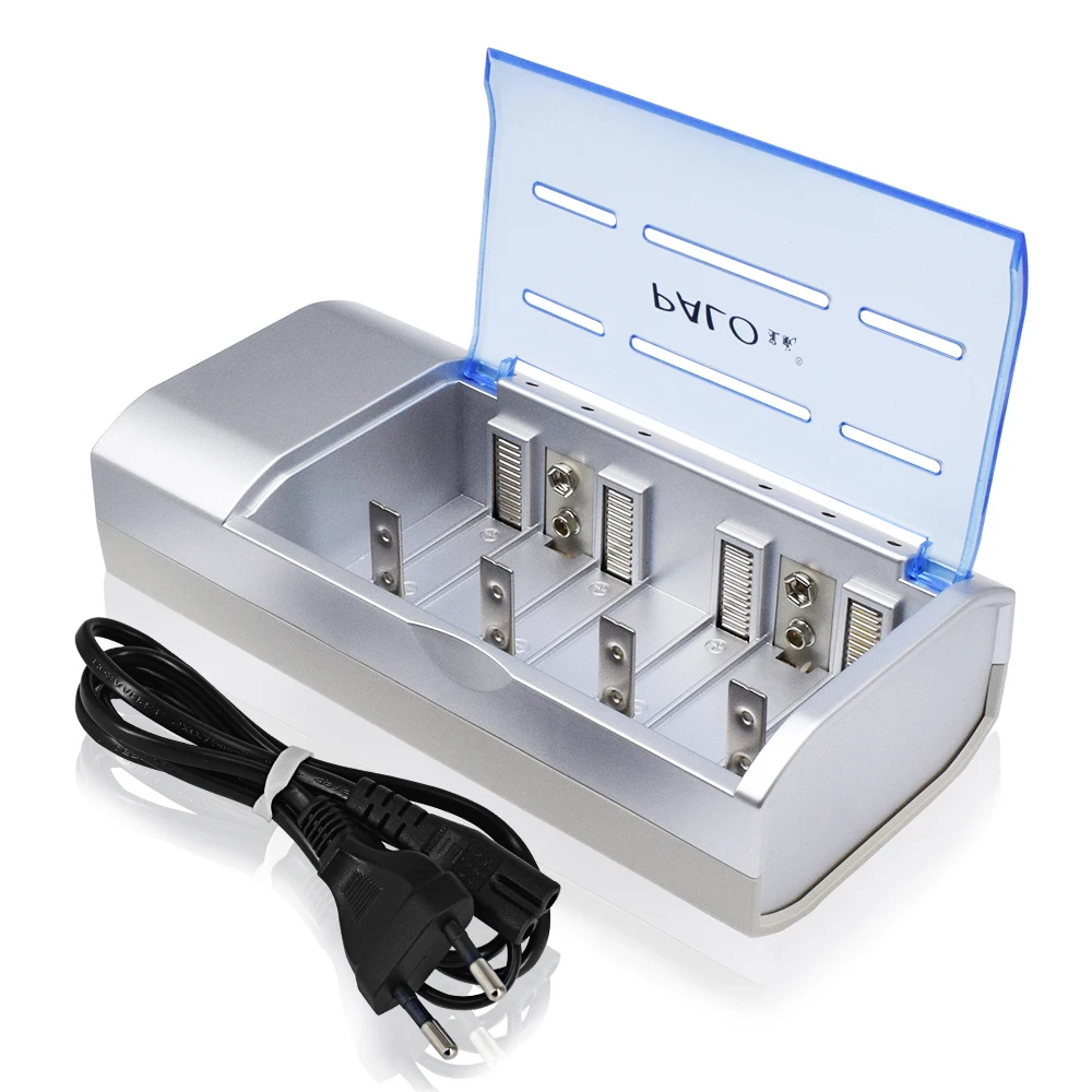 

PALO LED Intelligent Battery Charger Charger For Nimh Nicd 1.2V AA/AAA/SC/C/D/9V Rechargeable Batteries