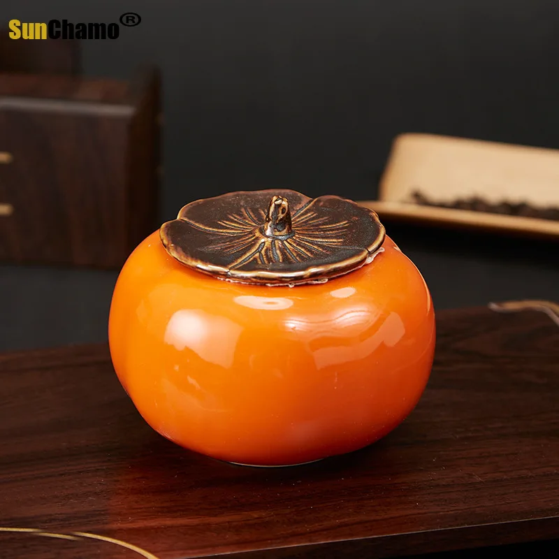 1Pcs Oogst Persimmon Ruyi Home Ganodermalucidum Thee Koffieboon Biscuit Snoep Verzegelde Pot Pil Poeder Keramische Opslagtank
1Pcs Oogst Persimmon Ruyi Home Ganodermalucidum Thee Koffieboon Biscuit Snoep Verzegelde Pot Pil Poeder Keramische Opslagtank