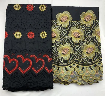 2020 Newest African cotton lace fabric 2.5+2.5yards African George lace fabric embroidery Black Color For party dress
2020 Newest African cotton lace fabric 2.5+2.5yards African George lace fabric embroidery Black Color For party dress