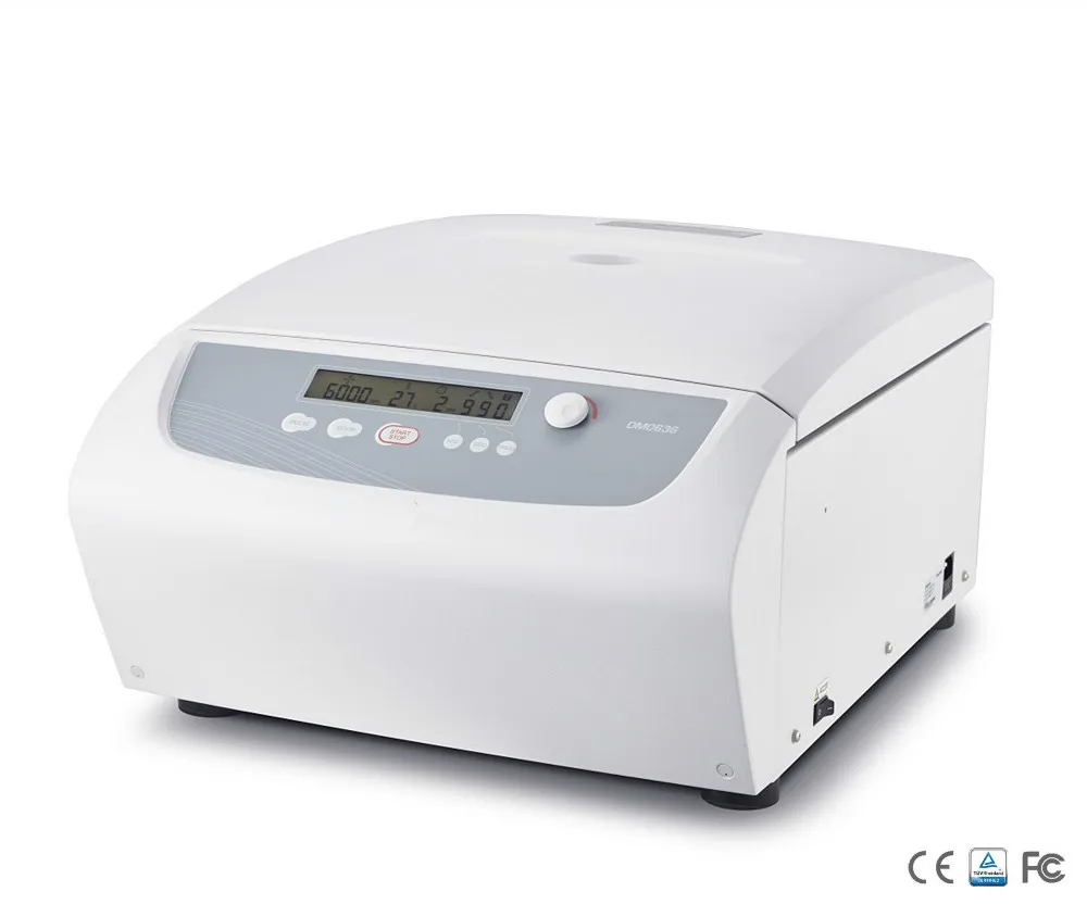 Multi-Purpose Clinical Centrifuge 300-6000rpm Low-speed Centrifuge DM0636 Max. Capacity 100ml * 4 Brushless DC Motor CE Mark
Multi-Purpose Clinical Centrifuge 300-6000rpm Low-speed Centrifuge DM0636 Max. Capacity 100ml * 4 Brushless DC Motor CE Mark