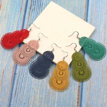 Classic Vintage Hollow Pattern Dangle Earrings Exaggerated Multi-layer Big Circle Earrings For Women Punk Boho Jewelry
Classic Vintage Hollow Pattern Dangle Earrings Exaggerated Multi-layer Big Circle Earrings For Women Punk Boho Jewelry