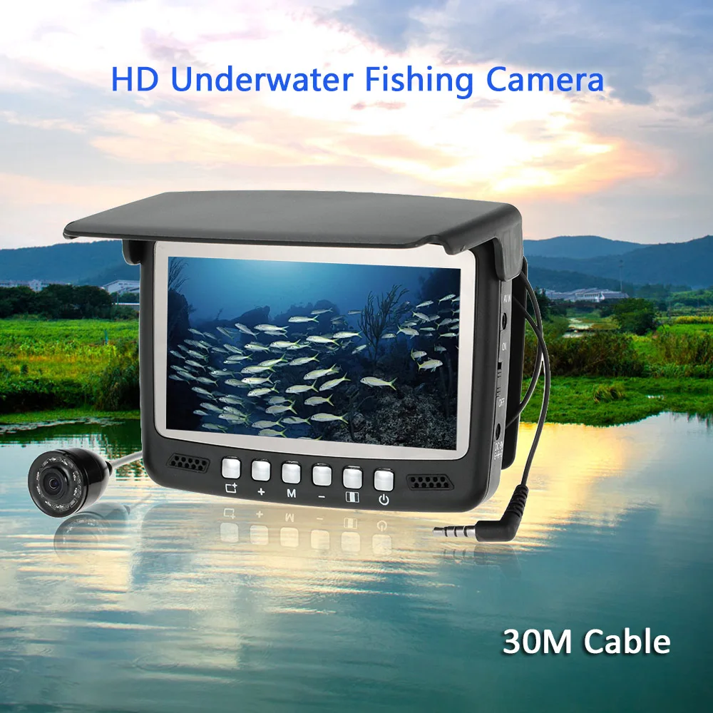 4.3" Digital Color TFT Monitor 960 X 240 8 Infrared LED 800TVL HD Underwater Fishing Camera 30M Cable Fish Finder Night Vision
4.3" Digital Color TFT Monitor 960 X 240 8 Infrared LED 800TVL HD Underwater Fishing Camera 30M Cable Fish Finder Night Vision